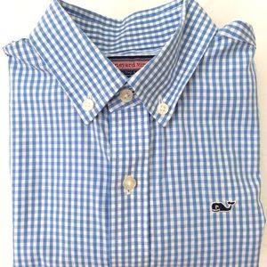 Vineyard Vines Boys 7, button down shirt